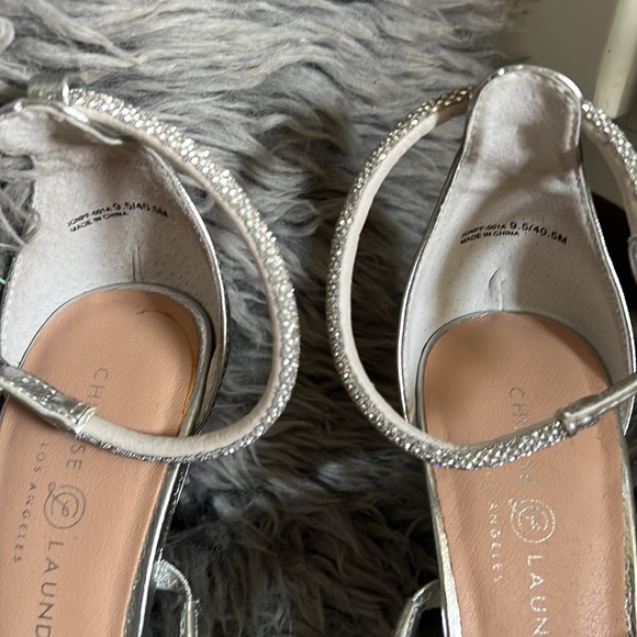 New Chinese Laundry Janai crystal straps heeled sandals Women, Size 9.5 - Picture 4 of 12